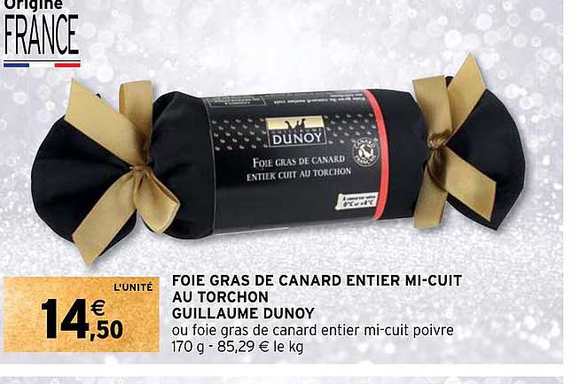 foie gras de canard entier mi-cuit au torchon guillaume dunoy