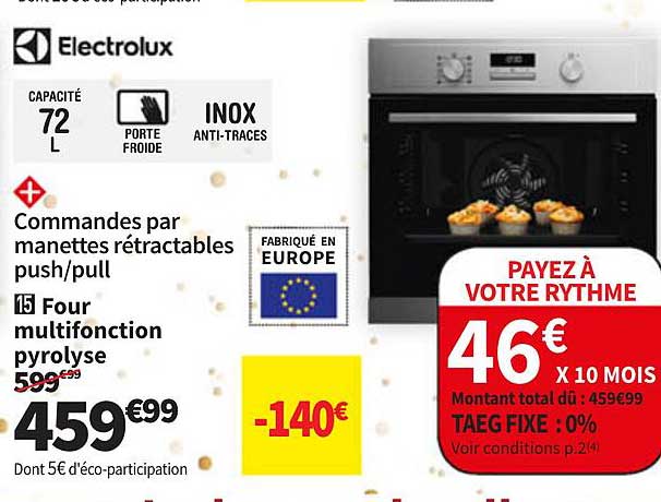 Four Multifonction Pyrolyse Electrolux