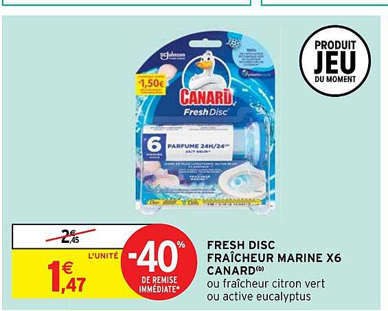 fresh disc fraîcheur marine x 6 canard