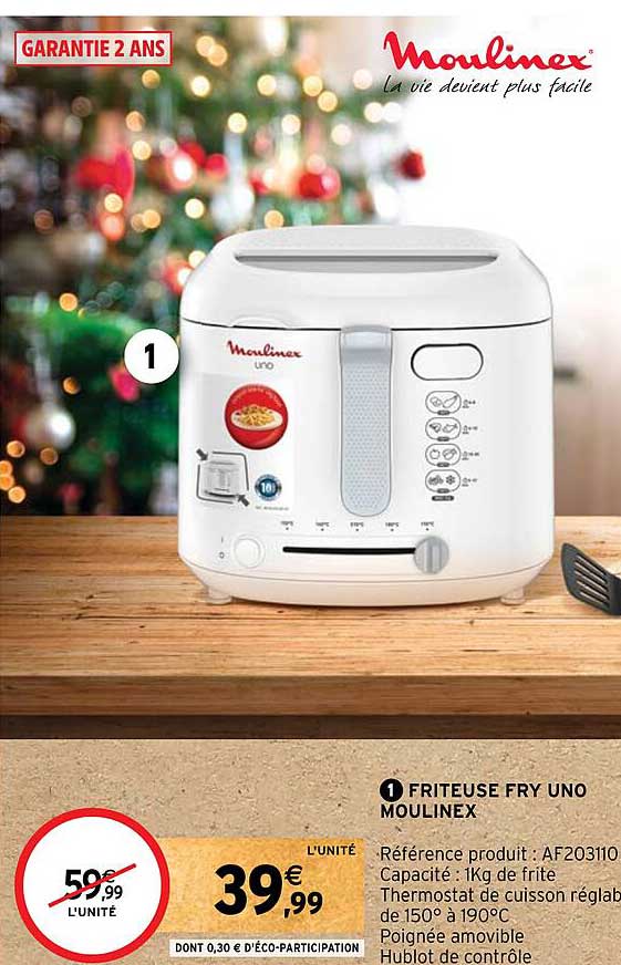 friteuse fry uno moulinex
