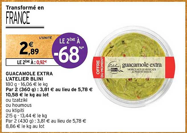 guacamole extra l'atelier blini