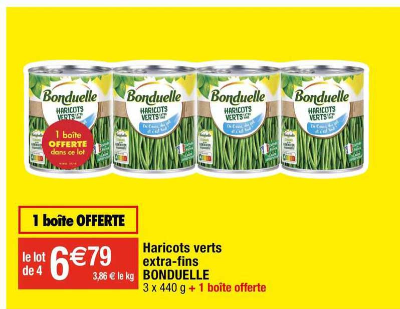 haricots verts extra-fins bonduelle