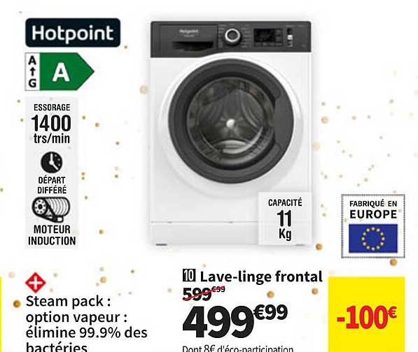 lave-linge frontal hotpoint