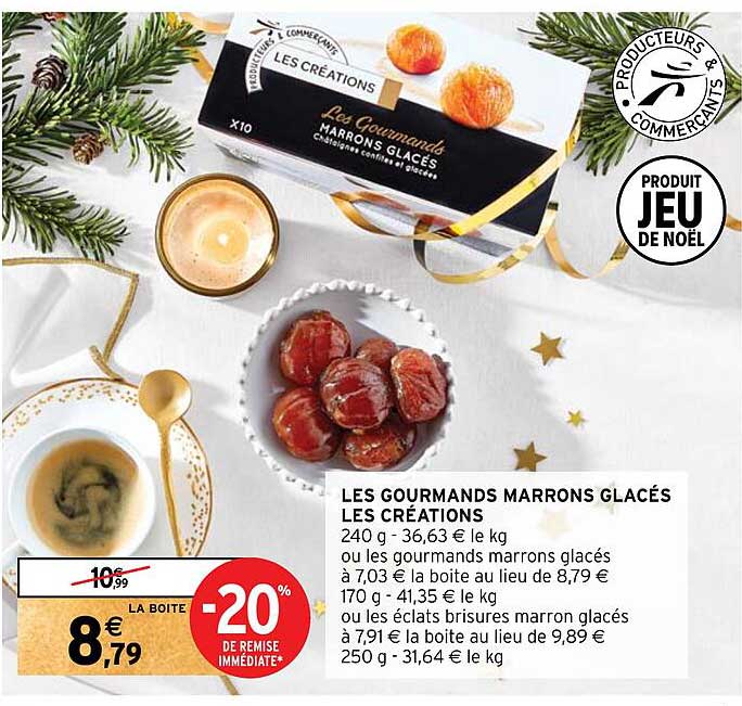 Les Gourmands Marrons Glacés Les Créations
