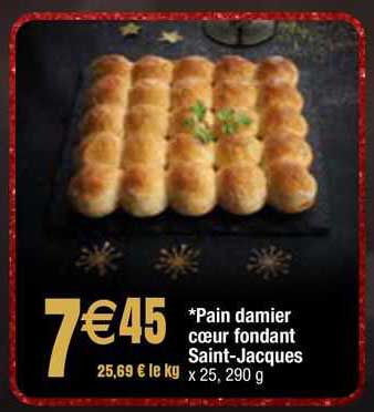 Pain Damier Cœur Fondant Saint-jacques