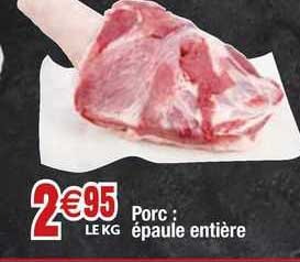 Porc : épaule Entière