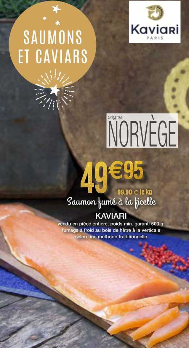 saumon fumé à la ficelle kaviari