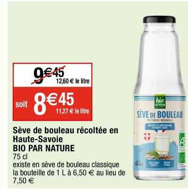 sève de bouleau récoltée en haute-savoie bio par nature