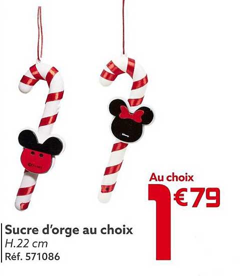 sucre d'orge au choix