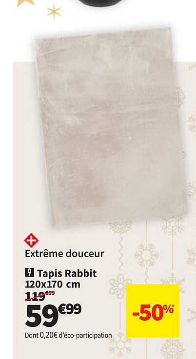 tapis rabbit 120 x 170 cm