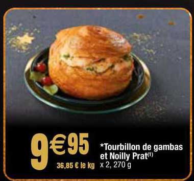 tourbillon de gambas et noilly prat