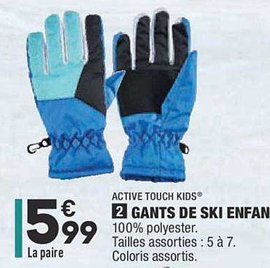 Active Touch Kids Gants De Ski Enfant