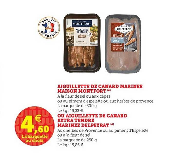 Aiguillette De Canard Marinée Maison Montfort Ou Aiguillette De Canard Extra Tendre Marinée Delpeyrat