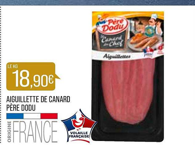 aiguillette de canard père dodu