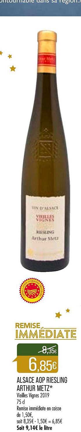 Alsace Aop Riesling Arthur Metz