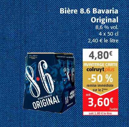 bière 8.6 bavaria original