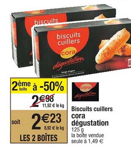 Biscuits Cuillers Cora Dégustation