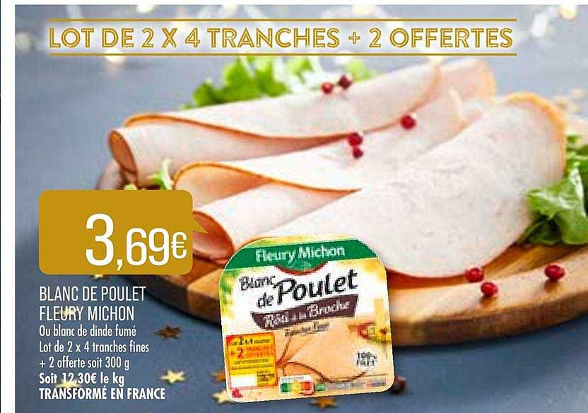blanc de poulet fleury michon