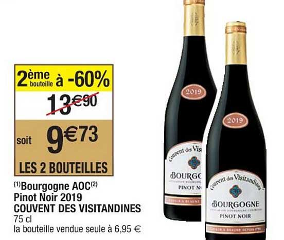 bourgogne aoc pinot noir 2019 couvent des visitadines