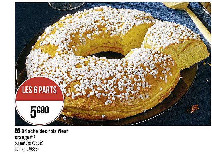 brioche des rois fleur oranger