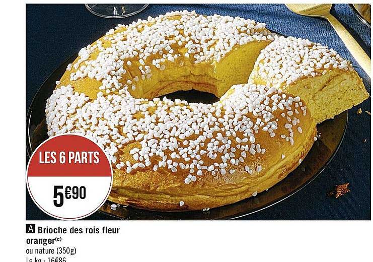 brioche des rois fleur oranger