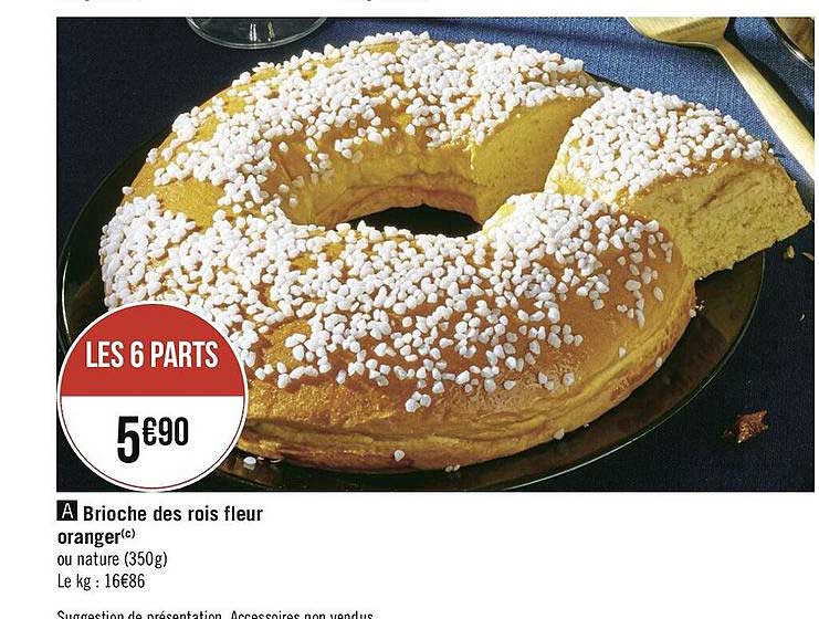 brioche des rois fleur oranger