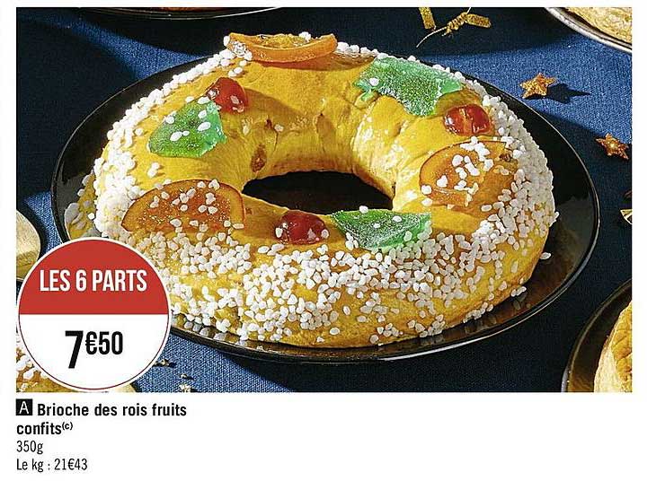 brioche des rois fruits confits