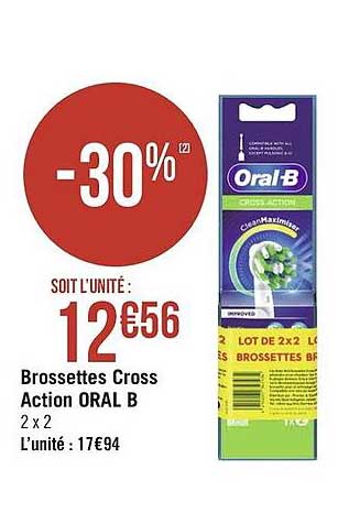 brossettes cross action oral b
