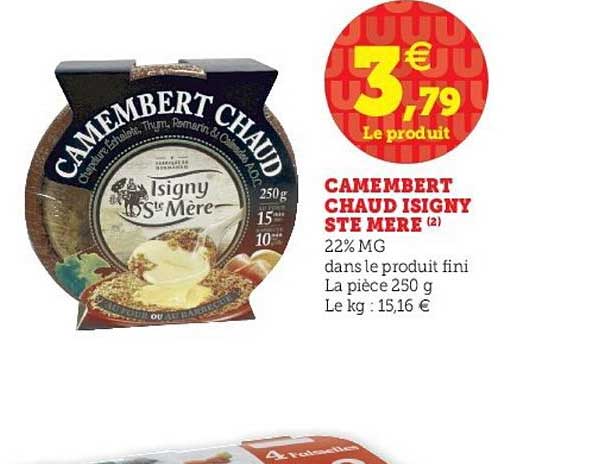 camembert chaud isigny ste mère