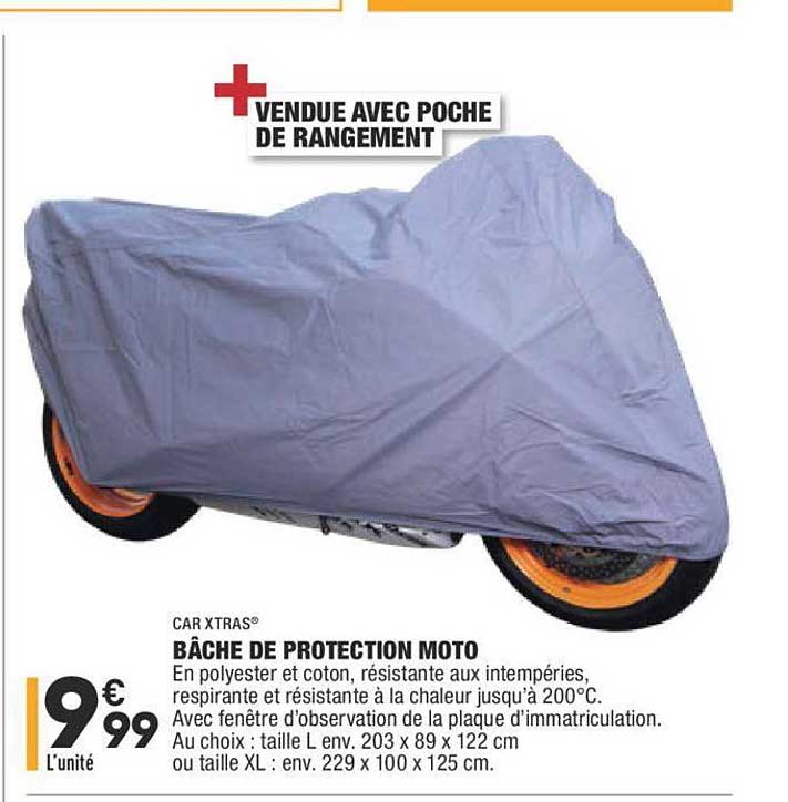 car xtras bâche de protection moto