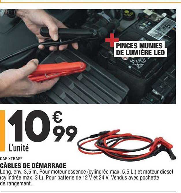 car xtras câbles de démarrage