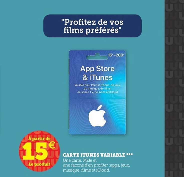 carte itunes variable