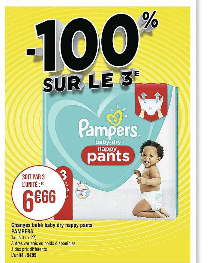 Changes Bébé Baby Dry Nappy Pants Pampers