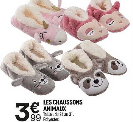 Chaussons Animaux