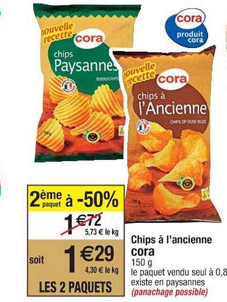 Chips à L'ancienne Cora