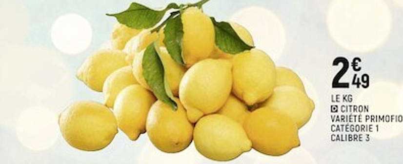 citron variété primofio