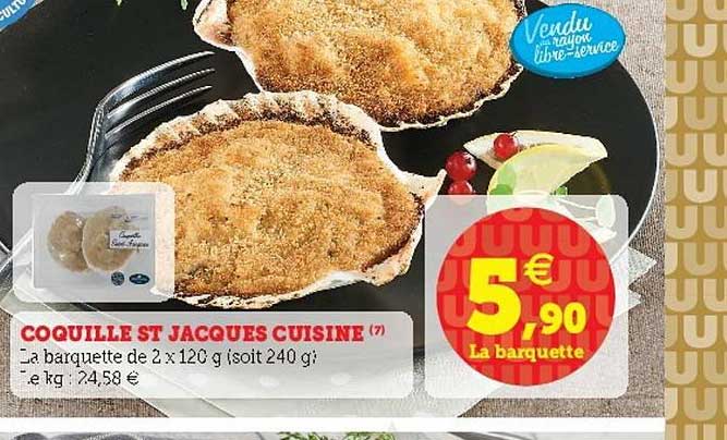 coquille st jacques cuisiné