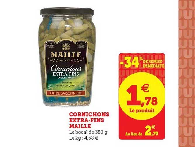 cornichons extra-fins maille