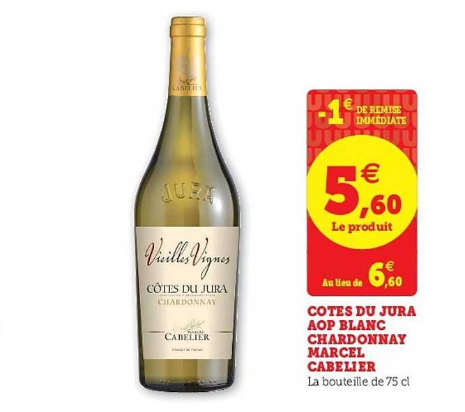 côtes du jura aop blanc chardonnay marcel cabelier