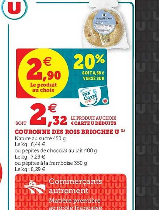 couronne des rois briochée u