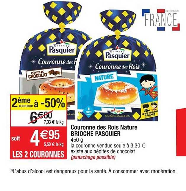 couronne des rois nature brioche pasquier