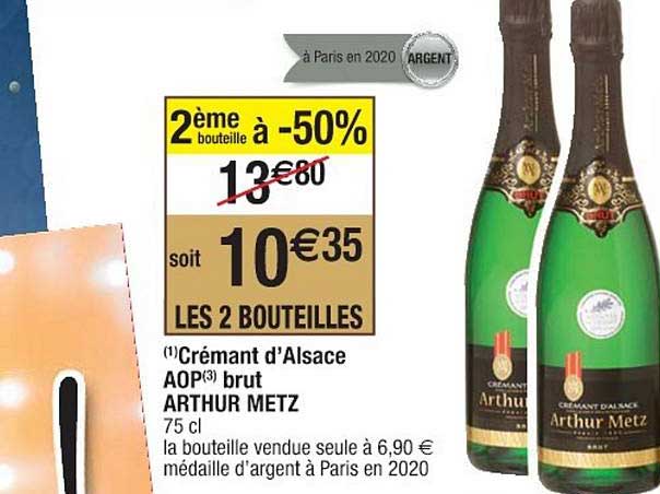 crémant d'alsace aop brut arthur metz