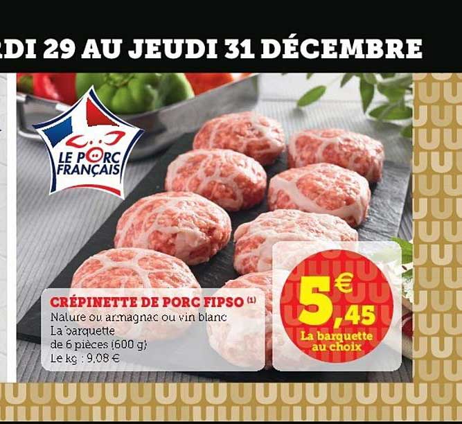 Crépinette De Porc Fipso