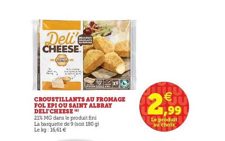 croustillants au fromage fol epi ou saint albray deli'cheese
