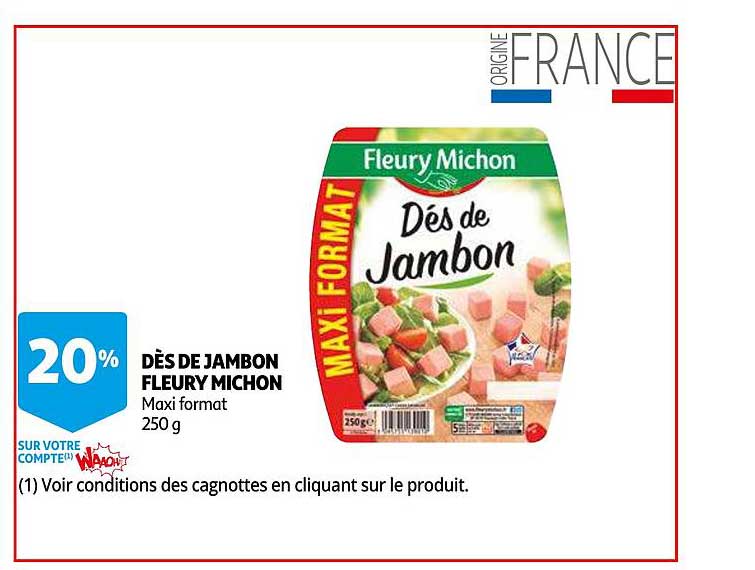 dés de jambon fleury michon