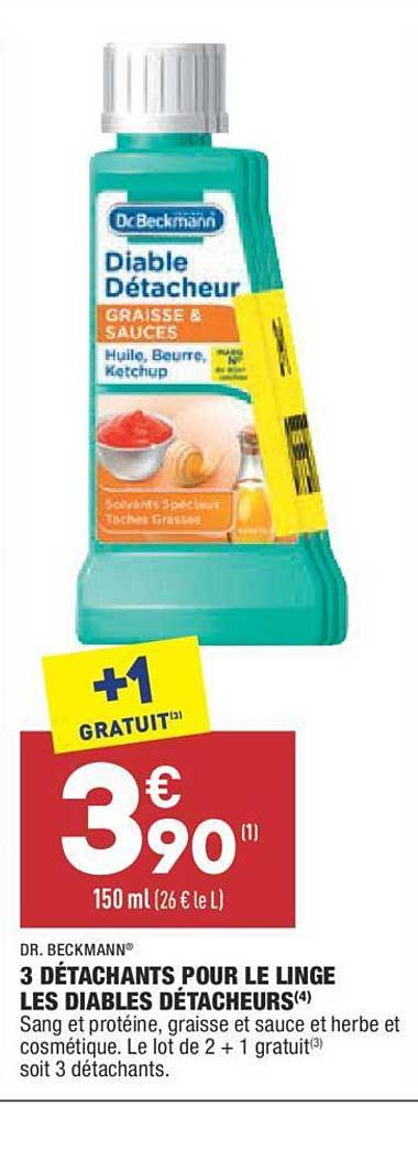 dr. beckmann 3 détachants pour le linge les diables détacheurs