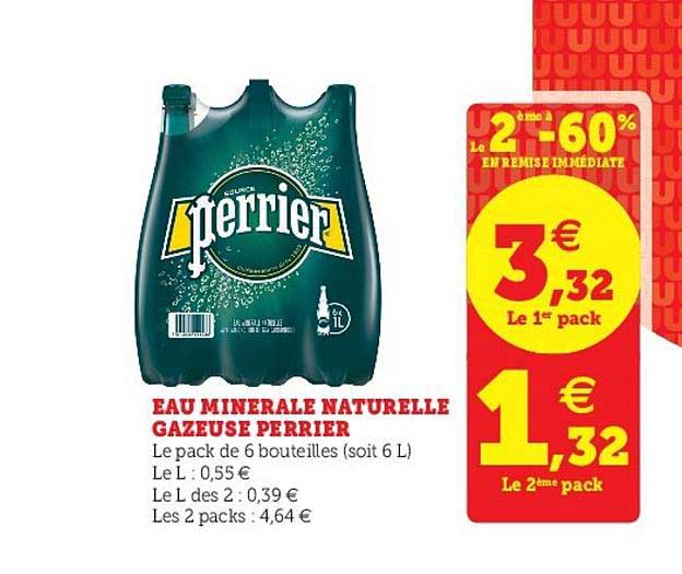 Eau Minérale Naturelle Gazeuse Perrier