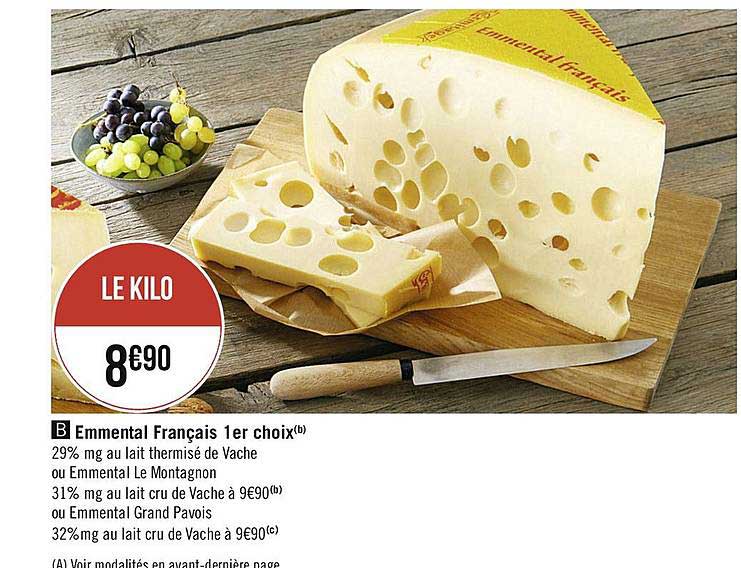 emmental français 1er choix