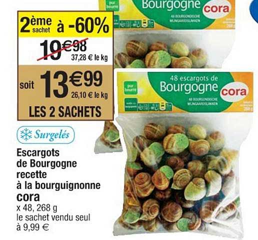 escargots de bourgogne recette à la bourguignonne cora