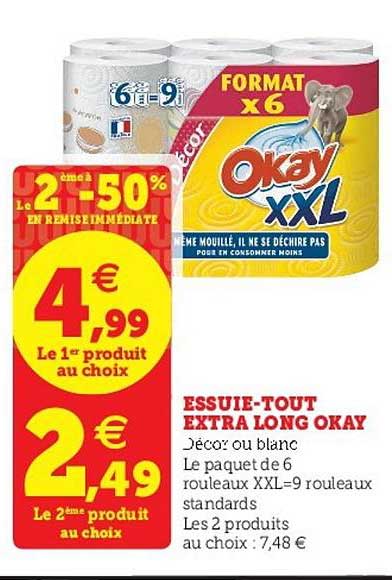 essuie-tout extra long okay